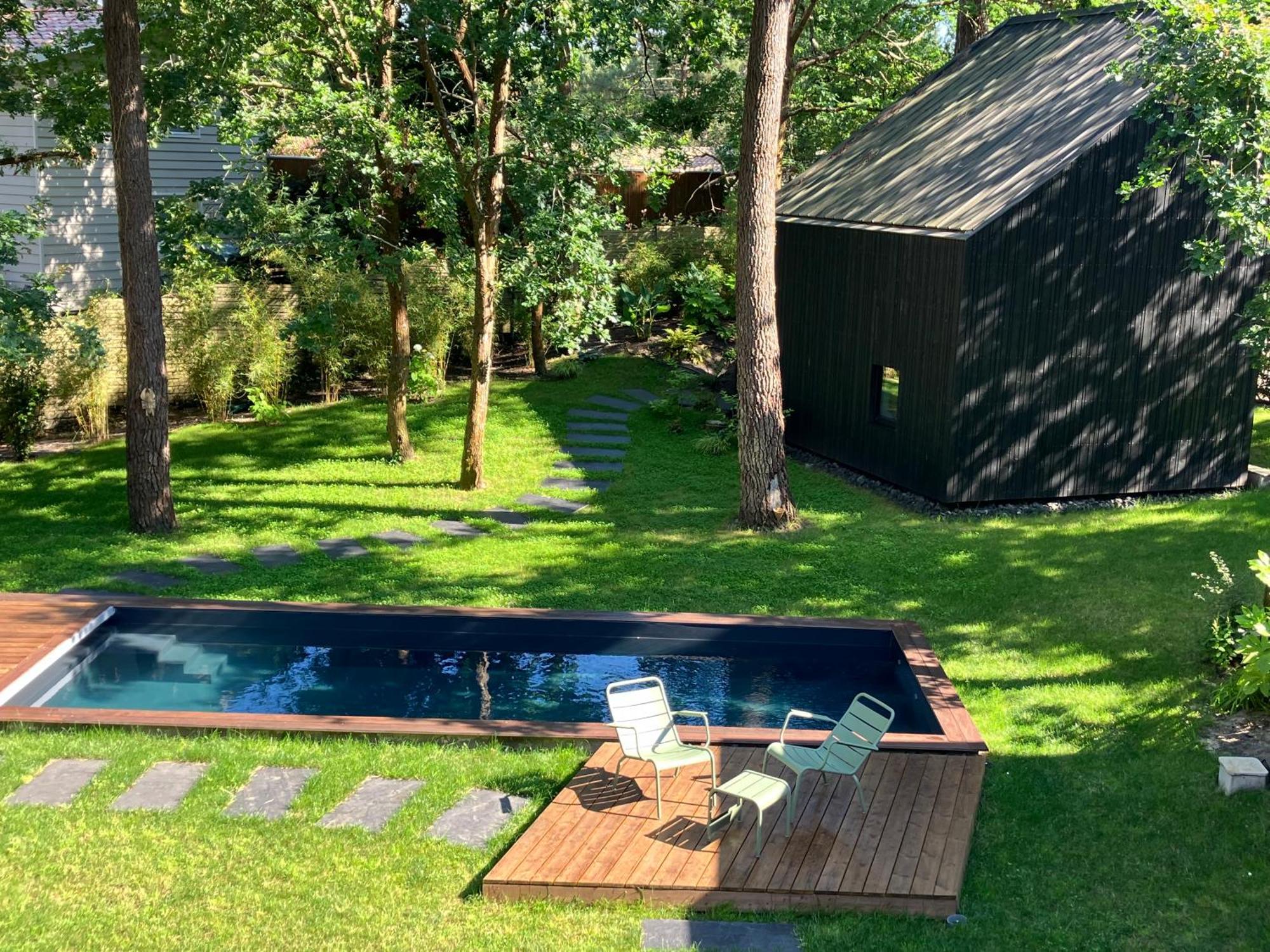 Nouveau - Ecolodge 'Calme Et Nature' - Avec Piscine Au Golf-Lac De Biscarrosse - Couchage 2 Personnes Exterior foto